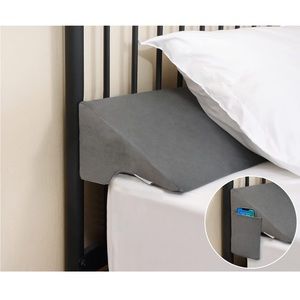 King size gray wedge gap filler pillow